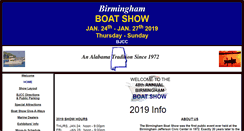 Desktop Screenshot of birminghamboatshow.com