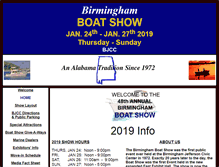 Tablet Screenshot of birminghamboatshow.com